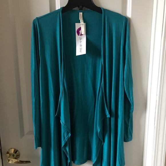 RHONDA SHEAR  Aqua Wrap Long Sleeve - Picture 1 of 5